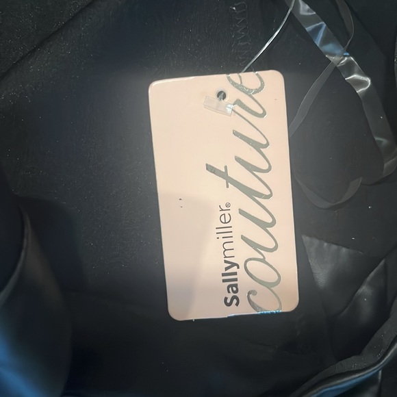 NWT Sally Miller Couture Girl’s Black Dress Size Medium - Picture 5 of 5